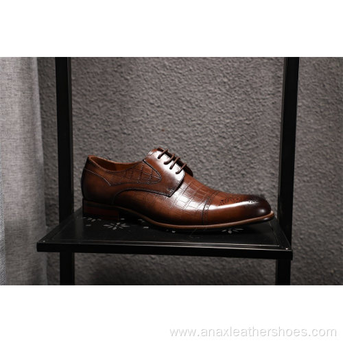 Men Oxfords Embossed Leisure Dress Shoes